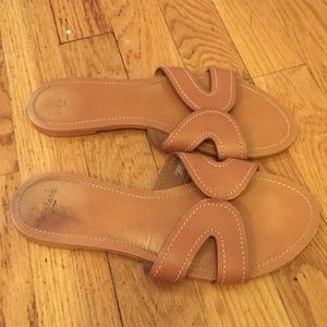 Mango Tan Slides size 36